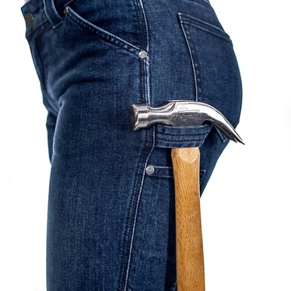 NWOT Ridgecut Women's Slim Fit Mid-Rise Flex Work Jeans Dark Wash 4 - Picture 4 of 6